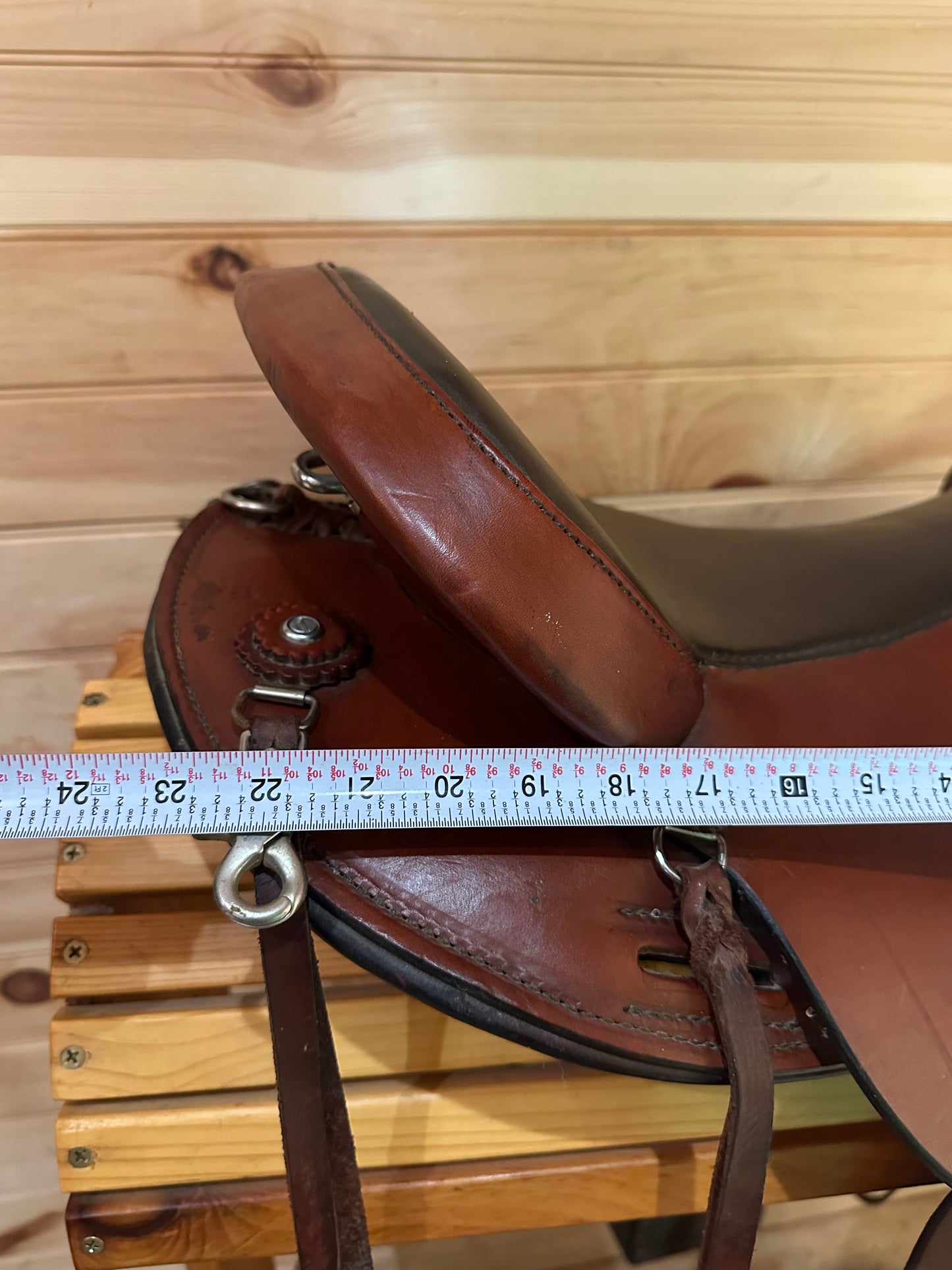 15.5” Tex Tan Hereford Tex-Flex Round Skirt Western Trail Saddle