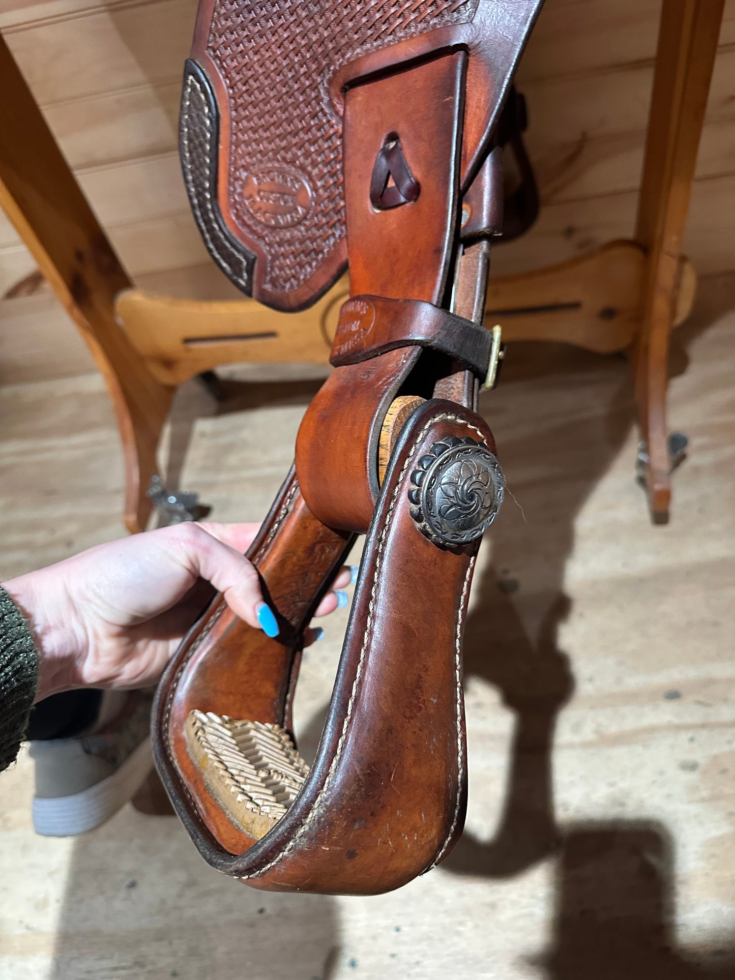 17” Len Brown’s Custom Black Mesa Pocket Racer Barrel Western Saddle