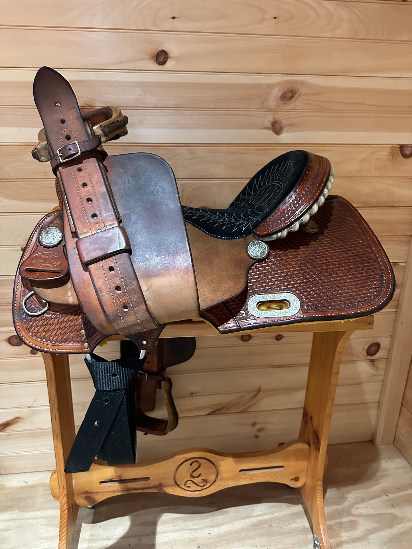 15” Billy Cook Maker Sulphur,OK Barrel Racing Saddle Model 1901