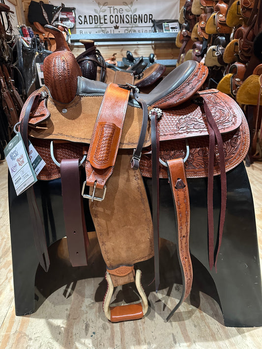 15”, 16”, 17” Silver Royal Round Rock All Around Western Saddle