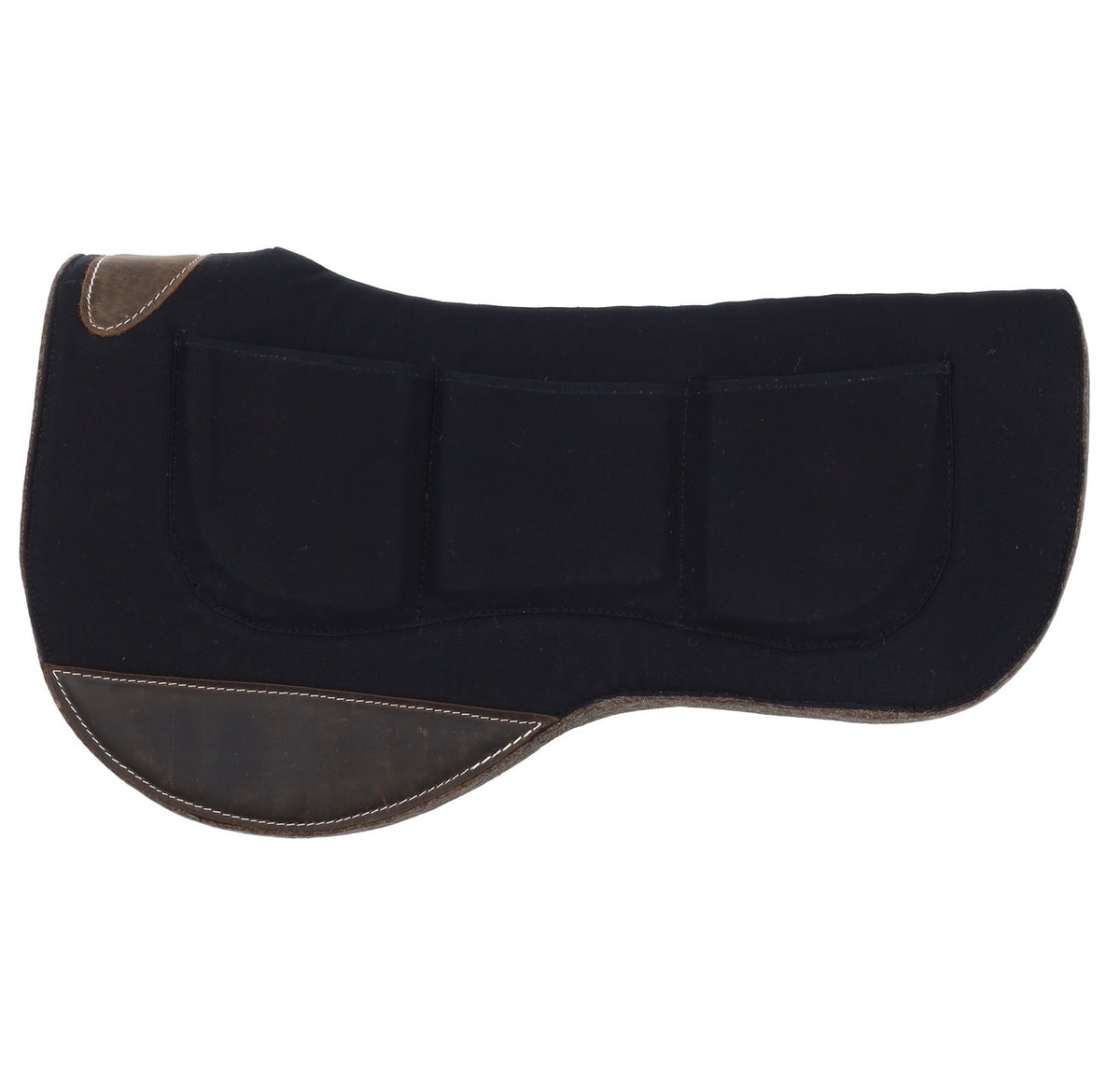 31" x 32" Contoured Shim Mohair Wool Bottom Barrel Round Skirt Saddle Pad