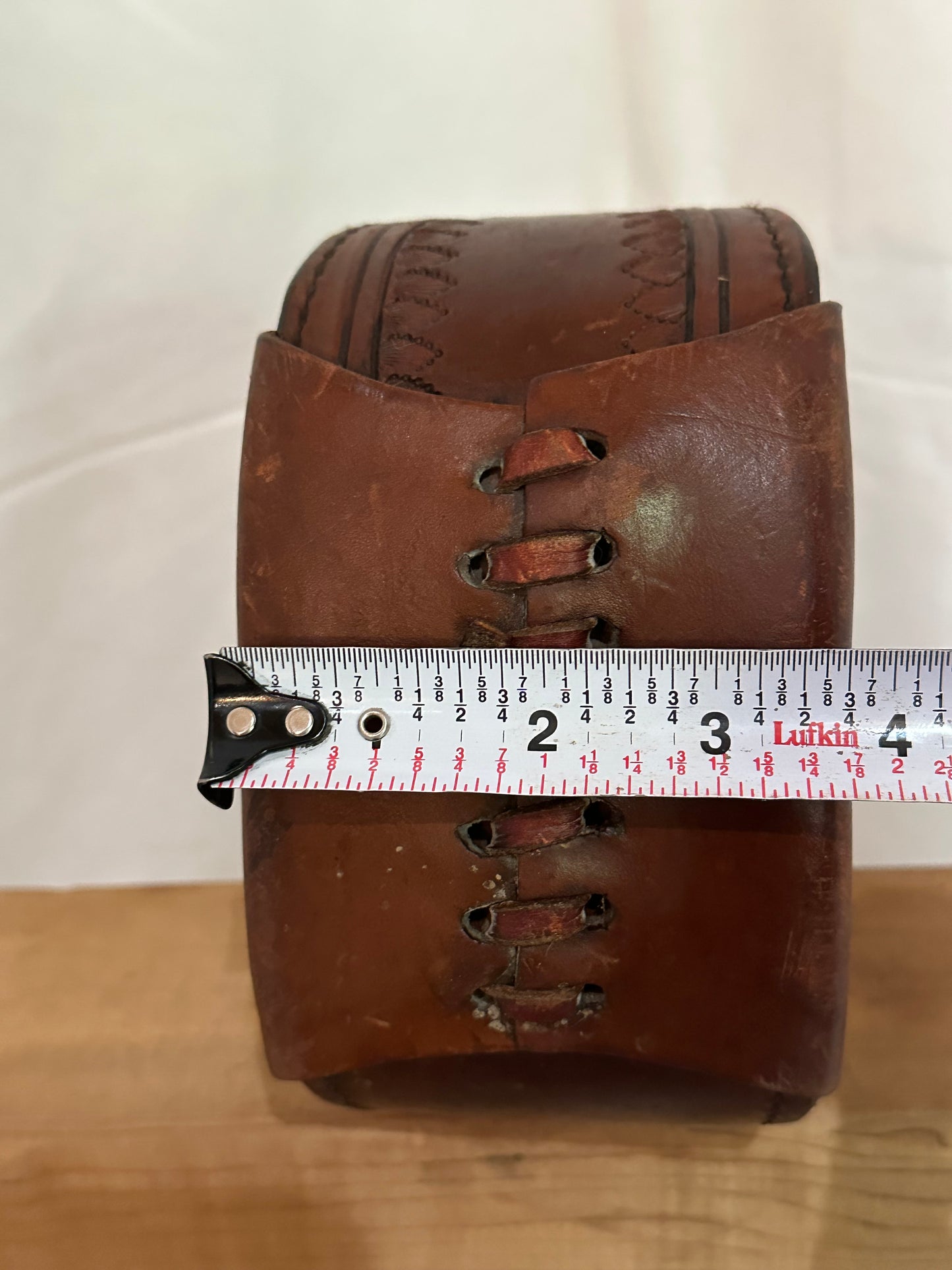 Circle Y Leather Wrapped Western Stirrups, Pair