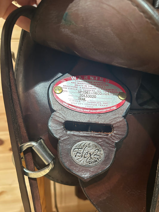16” Circle Y Mojave Flex2 Western Trail Saddle Model 1561