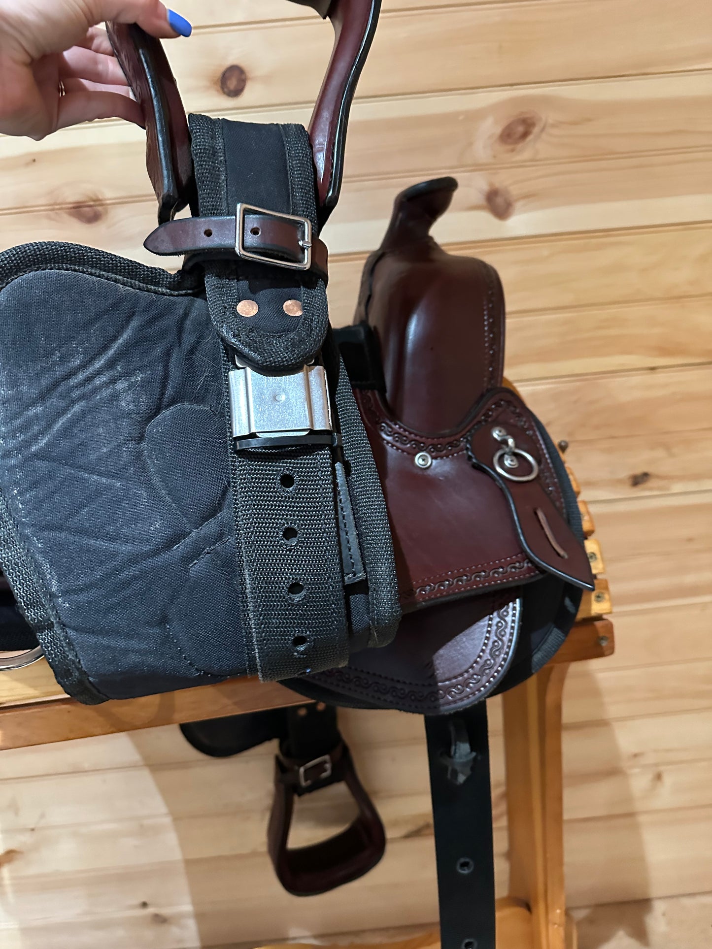 16” Crest Ridge Saddlery Sentry Lite Western Trail Saddle