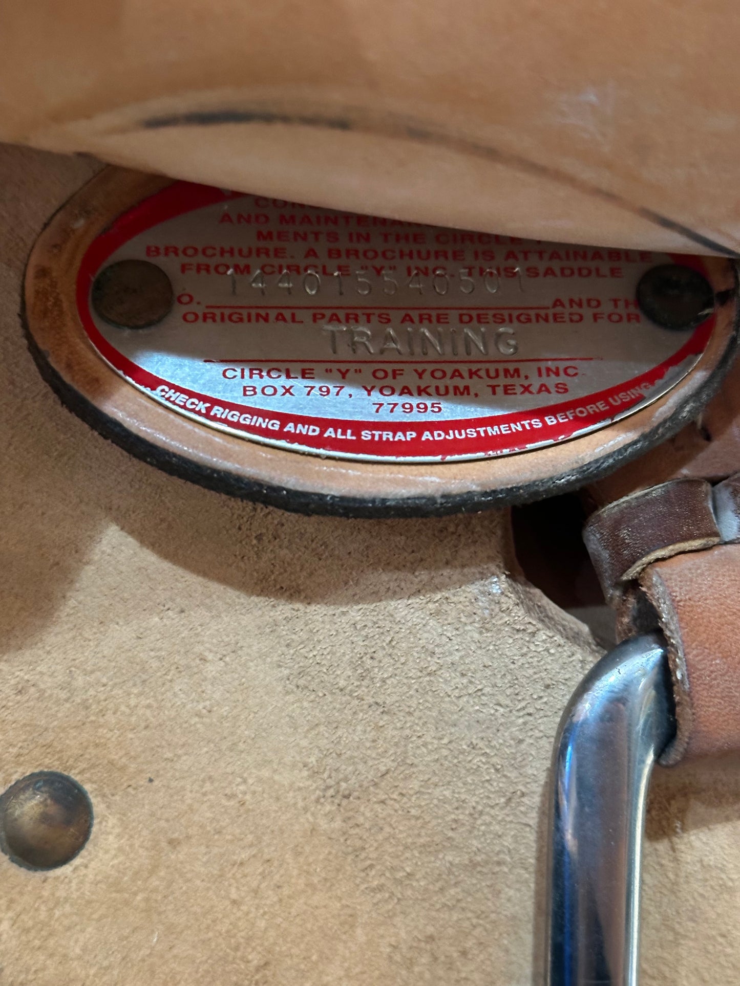 15.5” Circle Y Western Work Training Saddle Model 1440