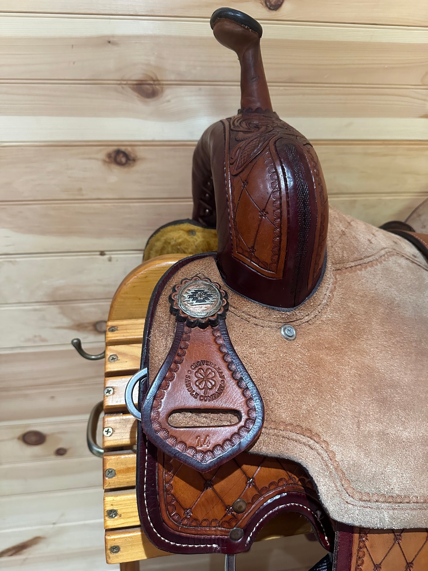 14” Cloverleaf Saddle Co. Barrel Racing Saddle
