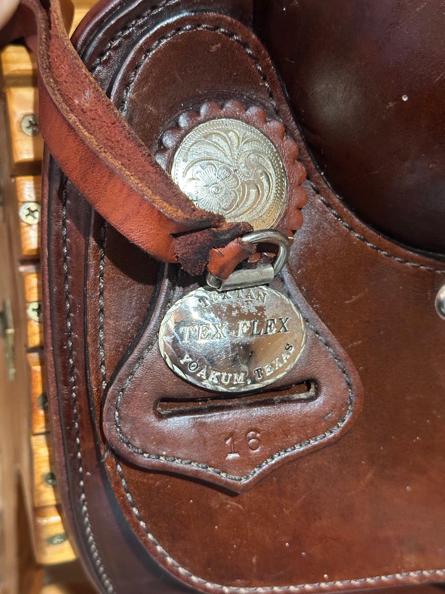 16” Tex Tan Tex-Flex Western Trail Saddle Model 08TF417C6