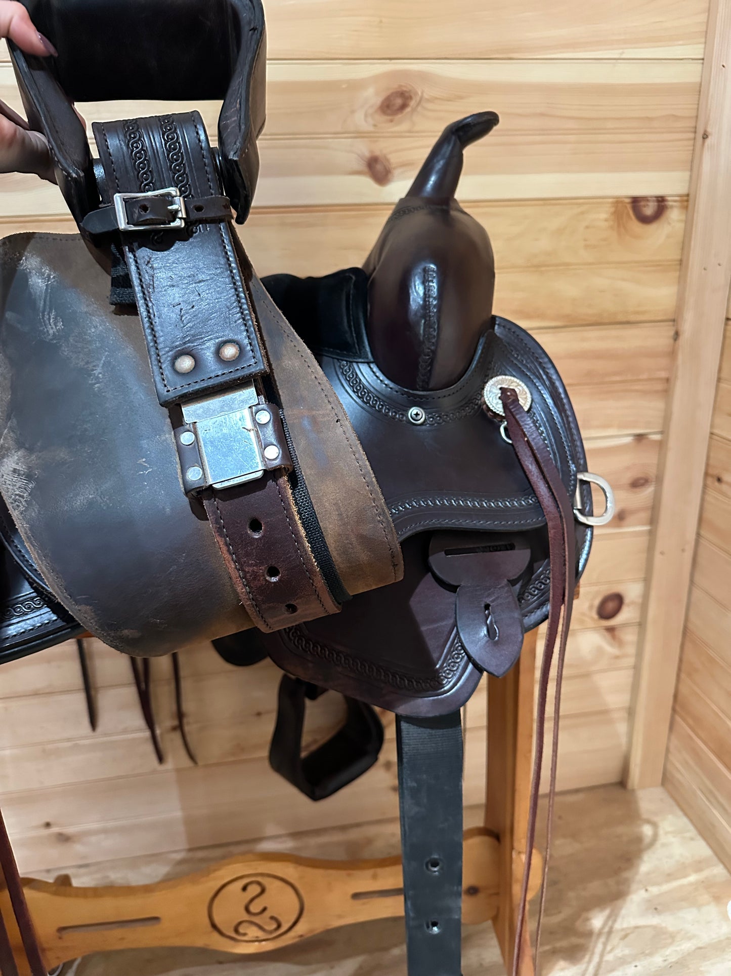 16” Circle Y Pioneer Flex2 Western Trail Saddle Model 1665 (2023)