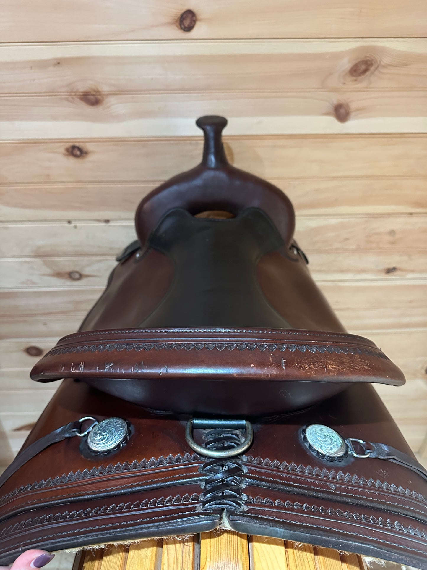 17” Circle Y Topeka Flex-Lite Western Trail Saddle Model 1551