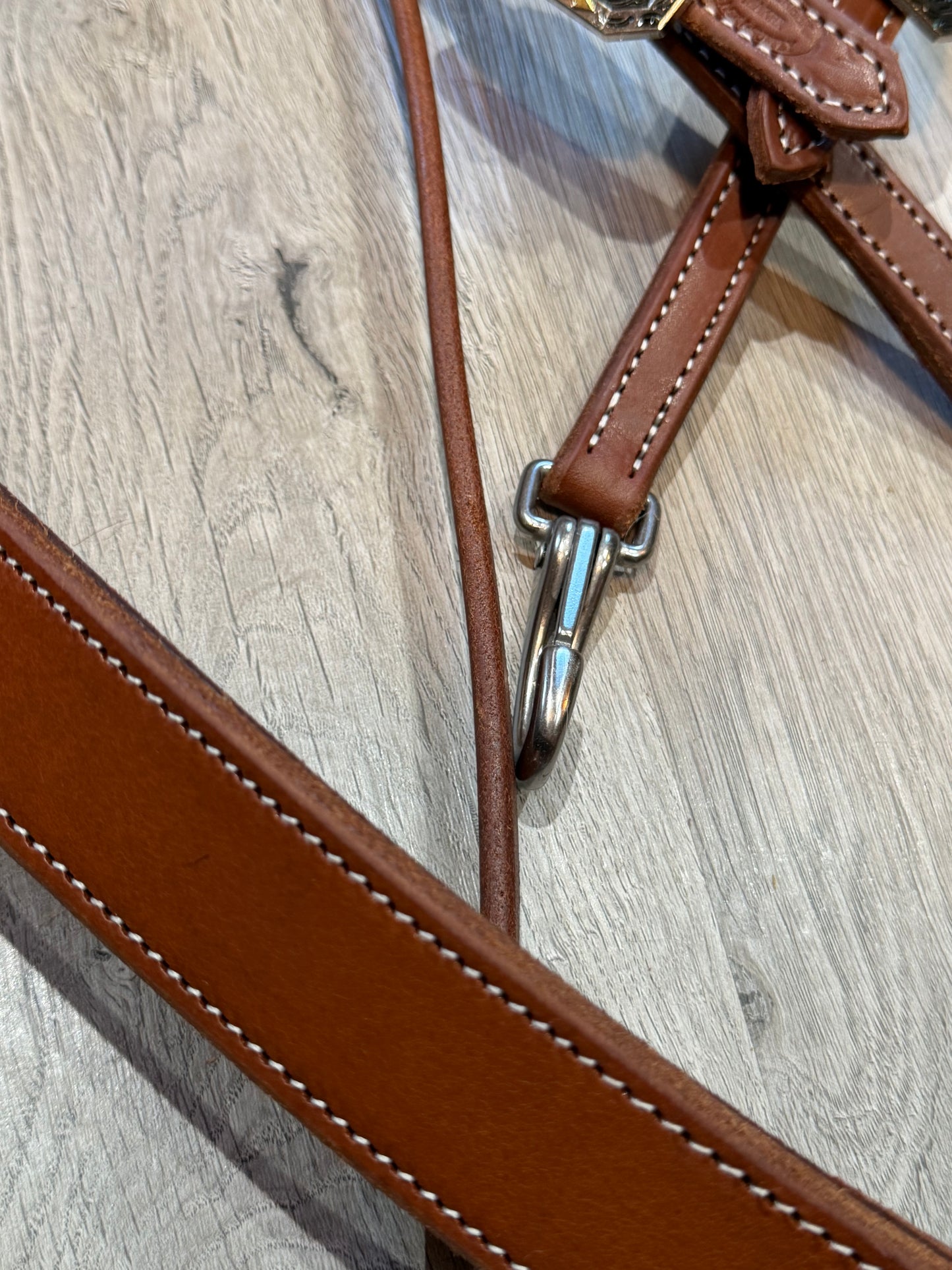 Feather & Arrow Breast Collar – Premium Amish Leather by Spur Creek Tack