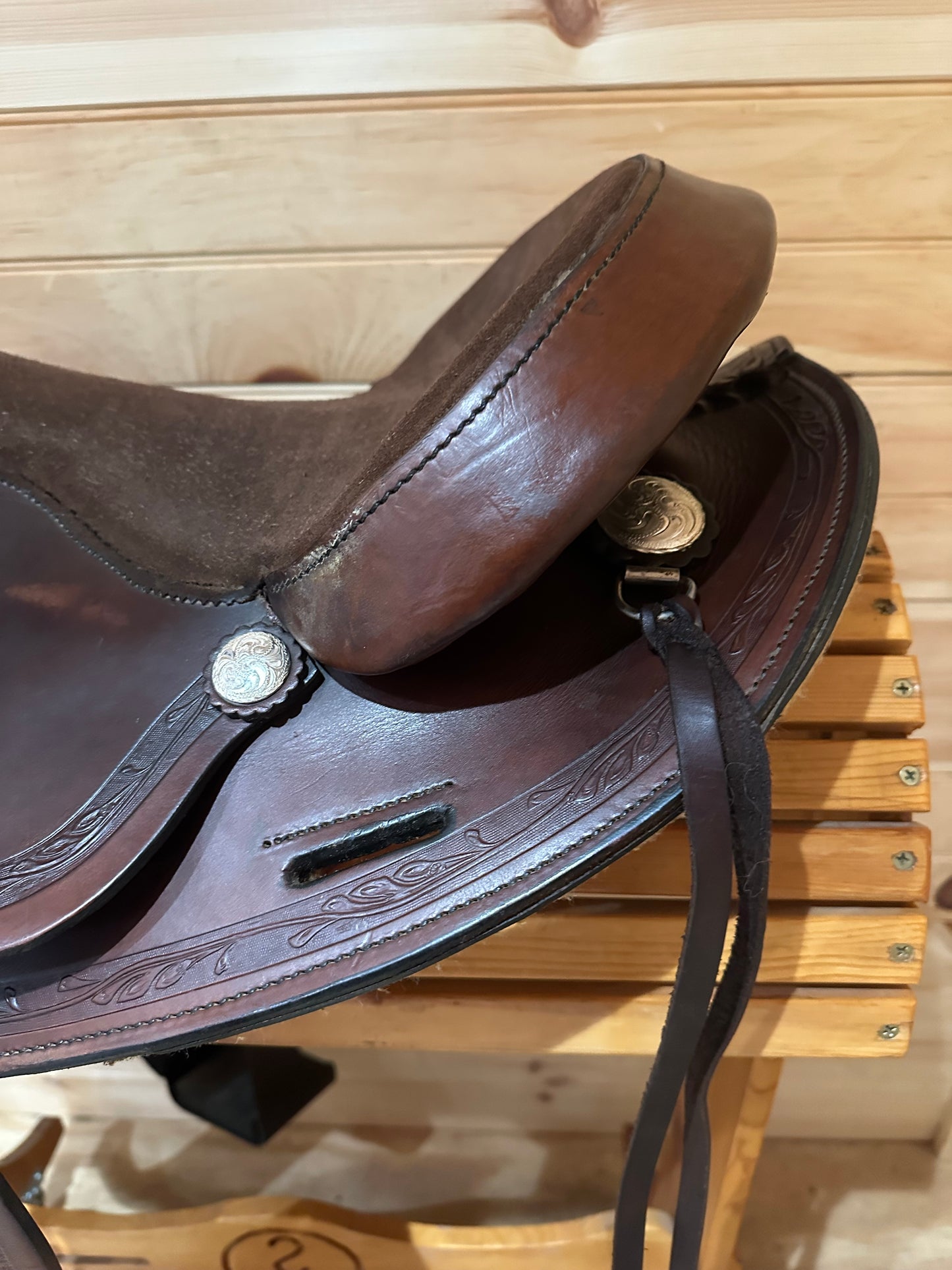 16” Big Horn Haflinger Western Trail Saddle Model 1579
