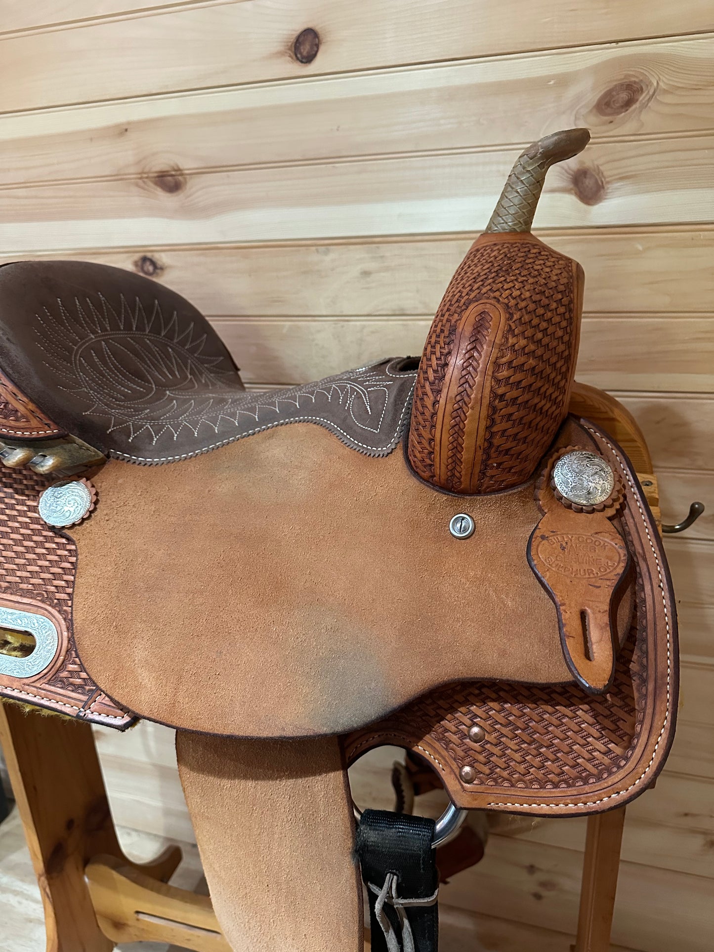 15” Billy Cook Maker Sulphur,OK Barrel Racing Saddle Model 1901