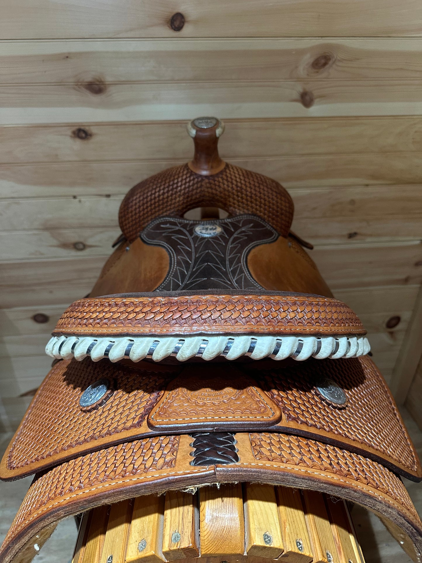 14.5” Billy Cook Basket Stamped Ladies All Around Western Saddle 2046