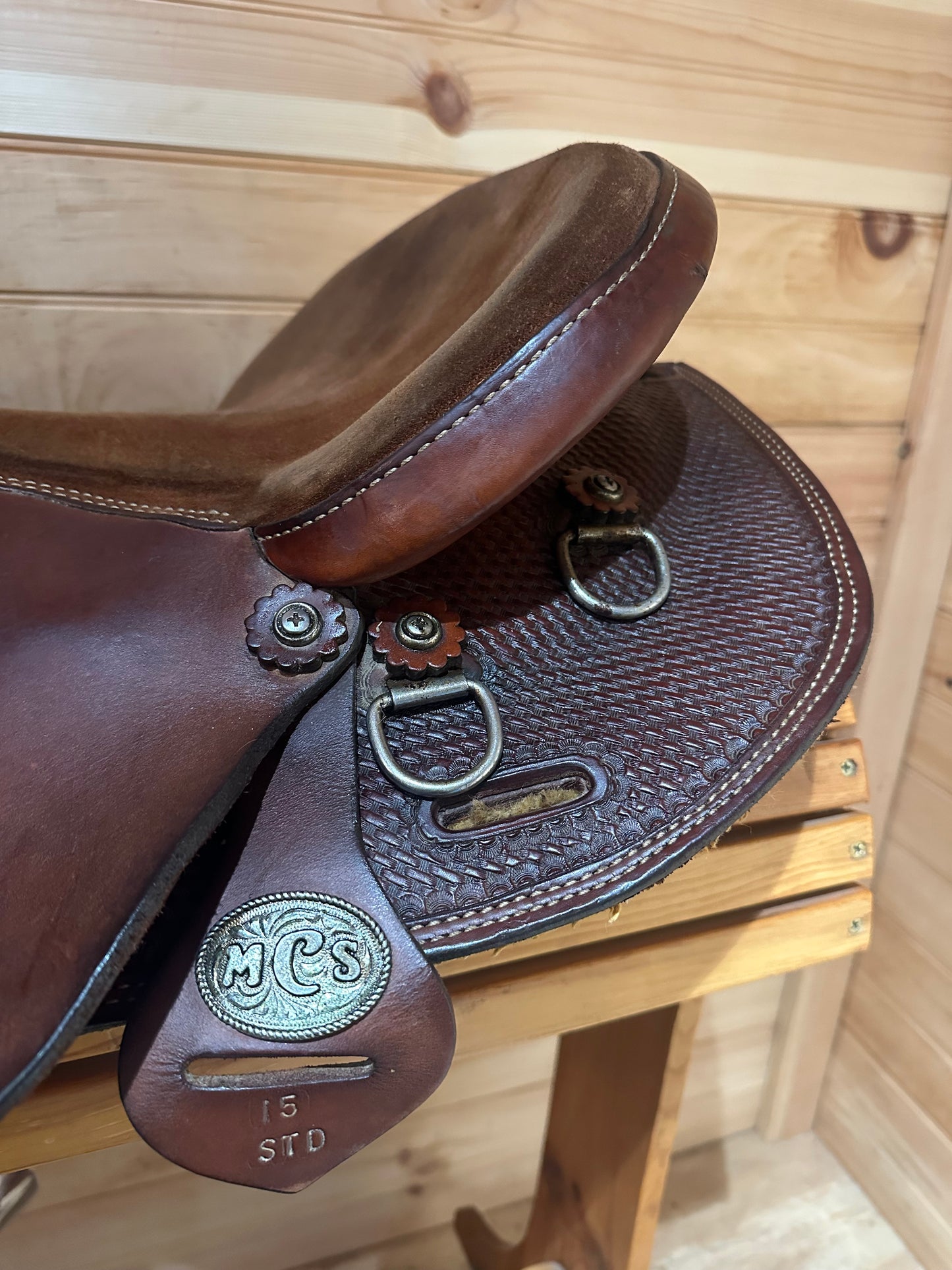 15” MCS Guy McLean Cattleman Aussie Stock Saddle