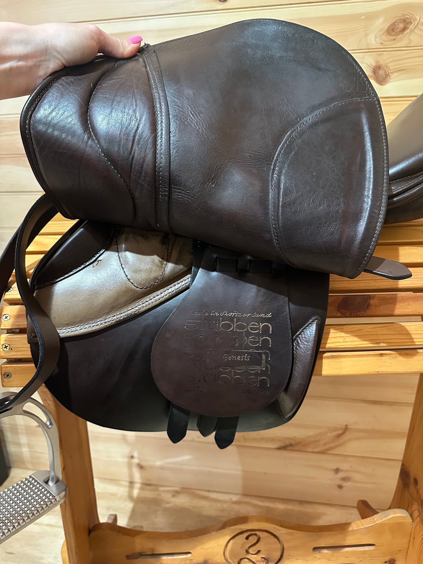 17.5” Stubben Genesis Deluxe CC Jumping Saddle (31cm)