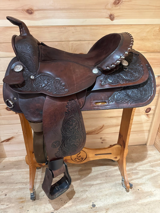 15” Circle Y Arabian Park & Trail Western Trail Saddle Model 3940