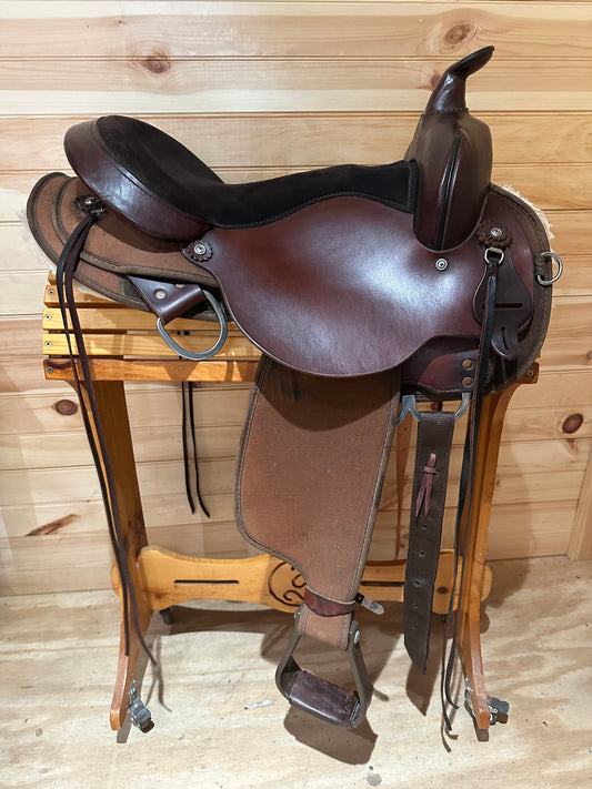 17” Circle Y High Horse El Campo Gaited Western Trail Saddle Model 6970
