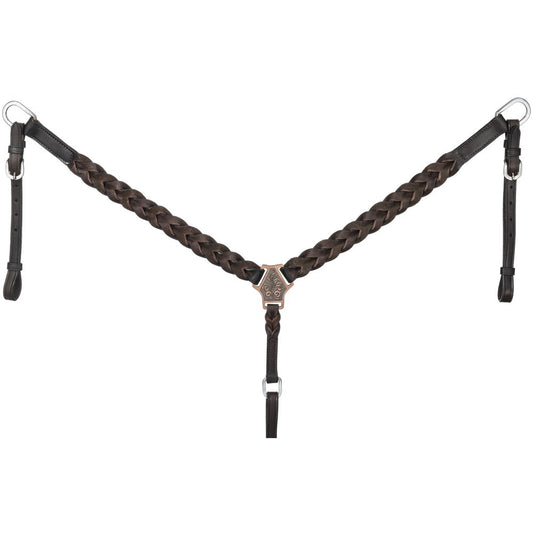 Royal King Braided Leather Breastcollar