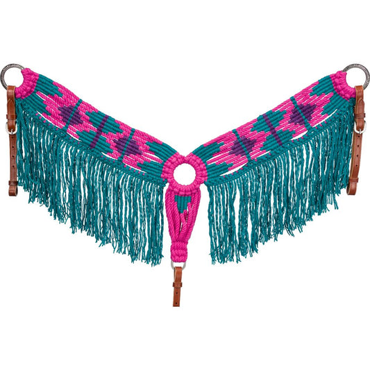 Tough1 Wool String Breastcollar with Fringe