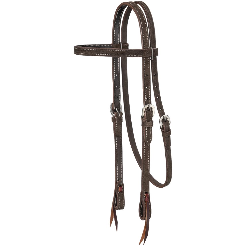 Royal King Plain Leather Pony Browband Headstall
