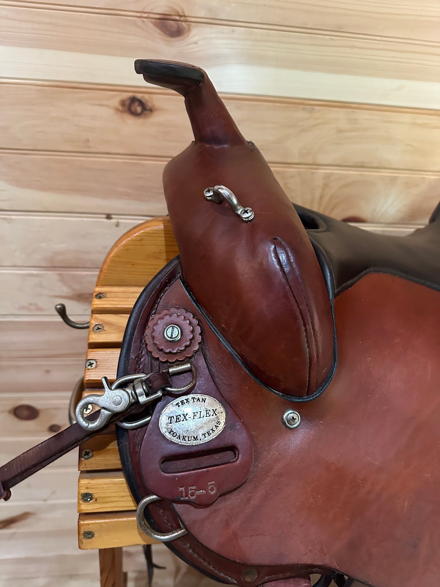 15.5” Tex Tan Hereford Tex-Flex Round Skirt Western Trail Saddle
