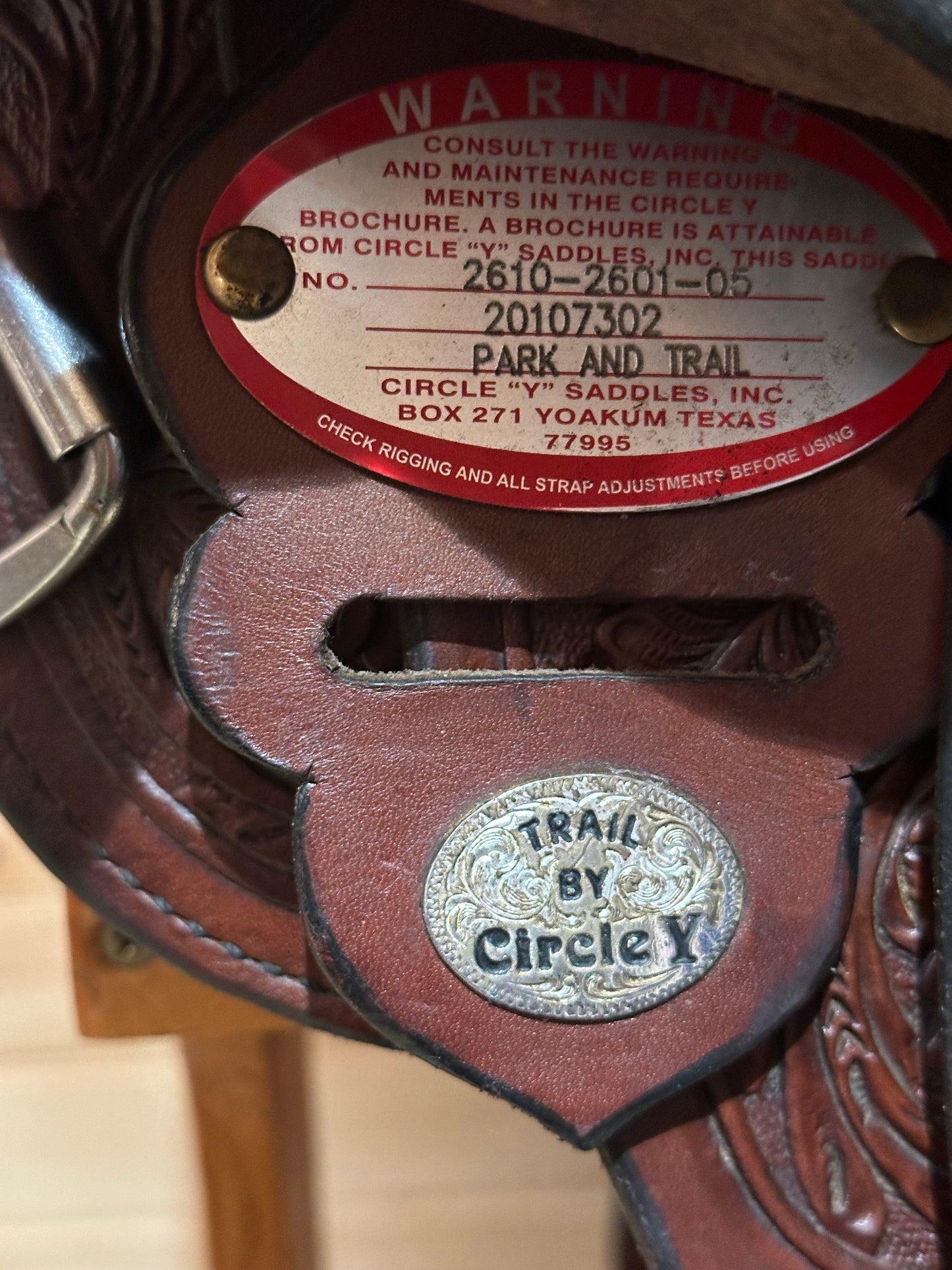 16” Circle Y Houston Trail Western Saddle Model 2610
