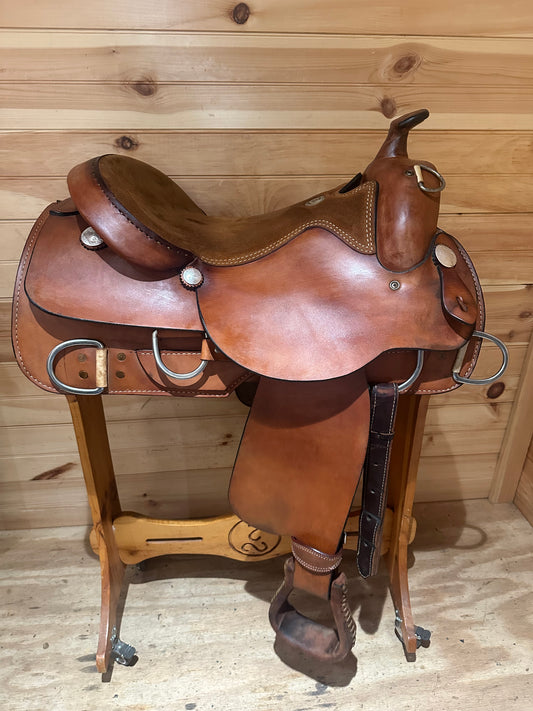 16.5” Rocking R Western Work Training Saddle