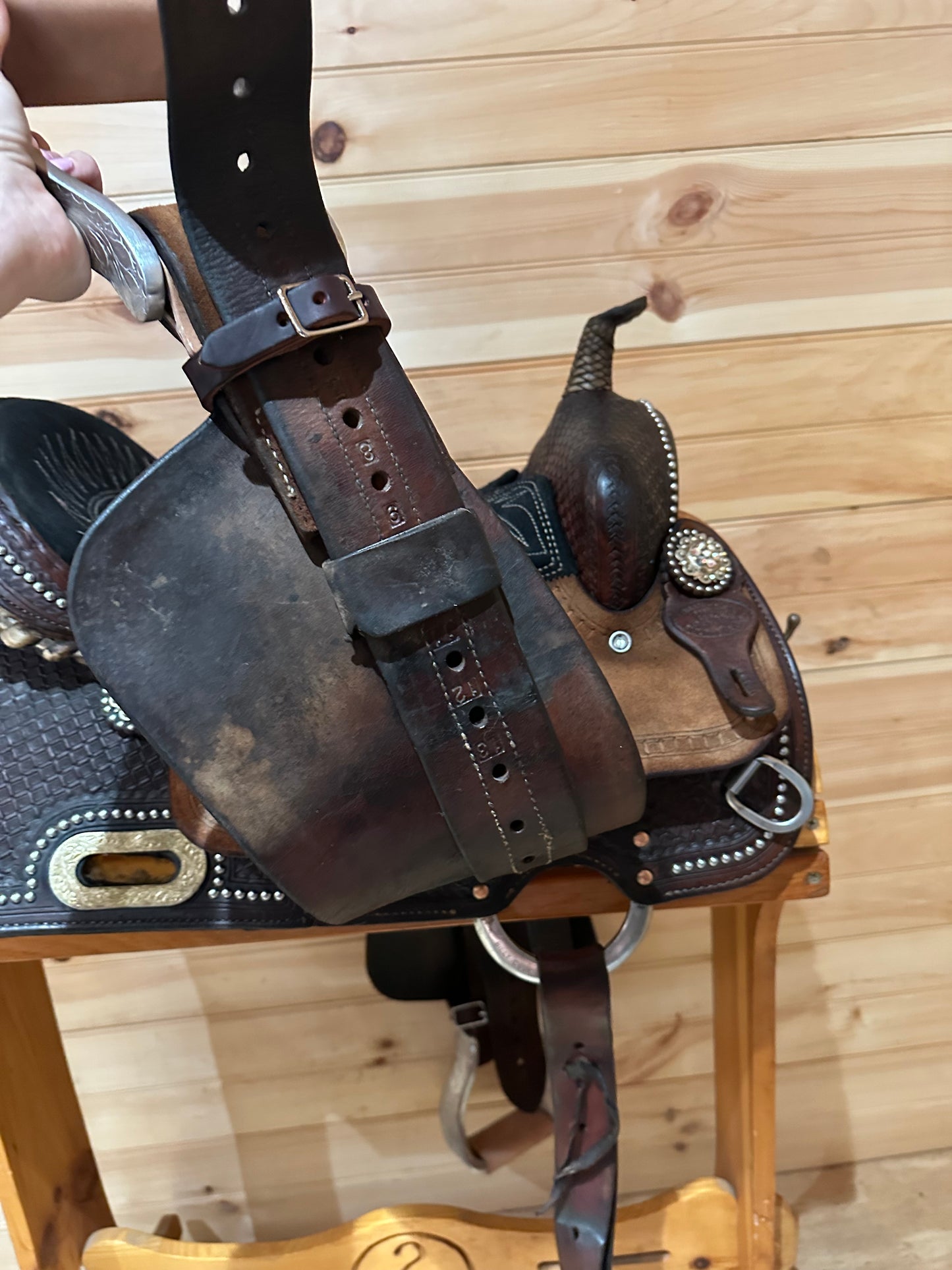 15” Billy Cook Maker Sulphur, OK Barrel Racing Saddle Model 1530