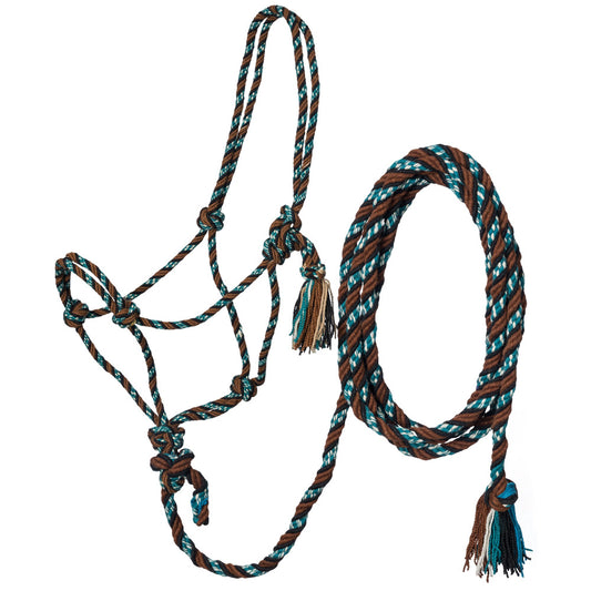 Tough1 Mecate Rope Halter with 12ft Lead