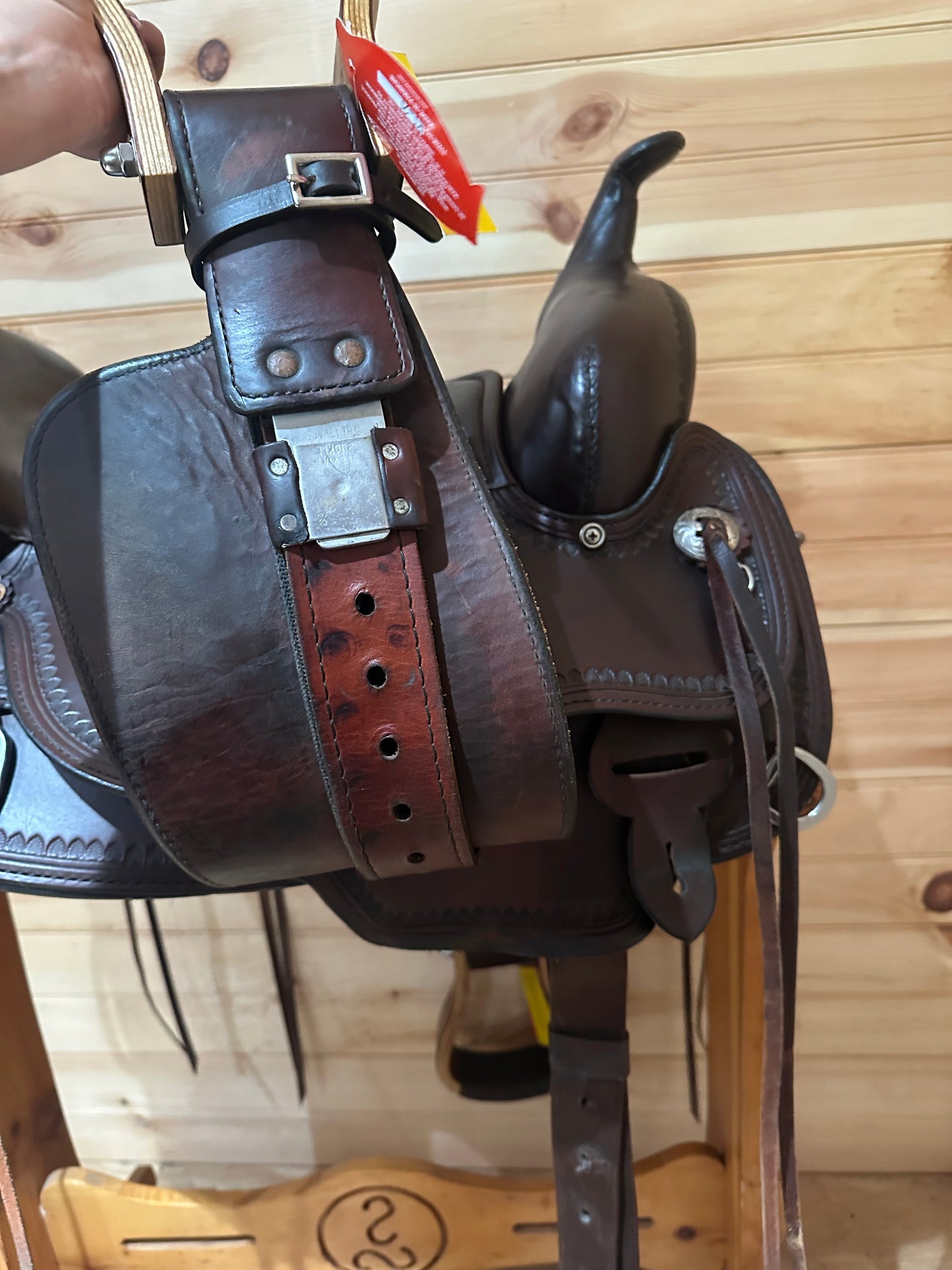 16” Circle Y Omaha Flex2 Western Trail Saddle Model 1554
