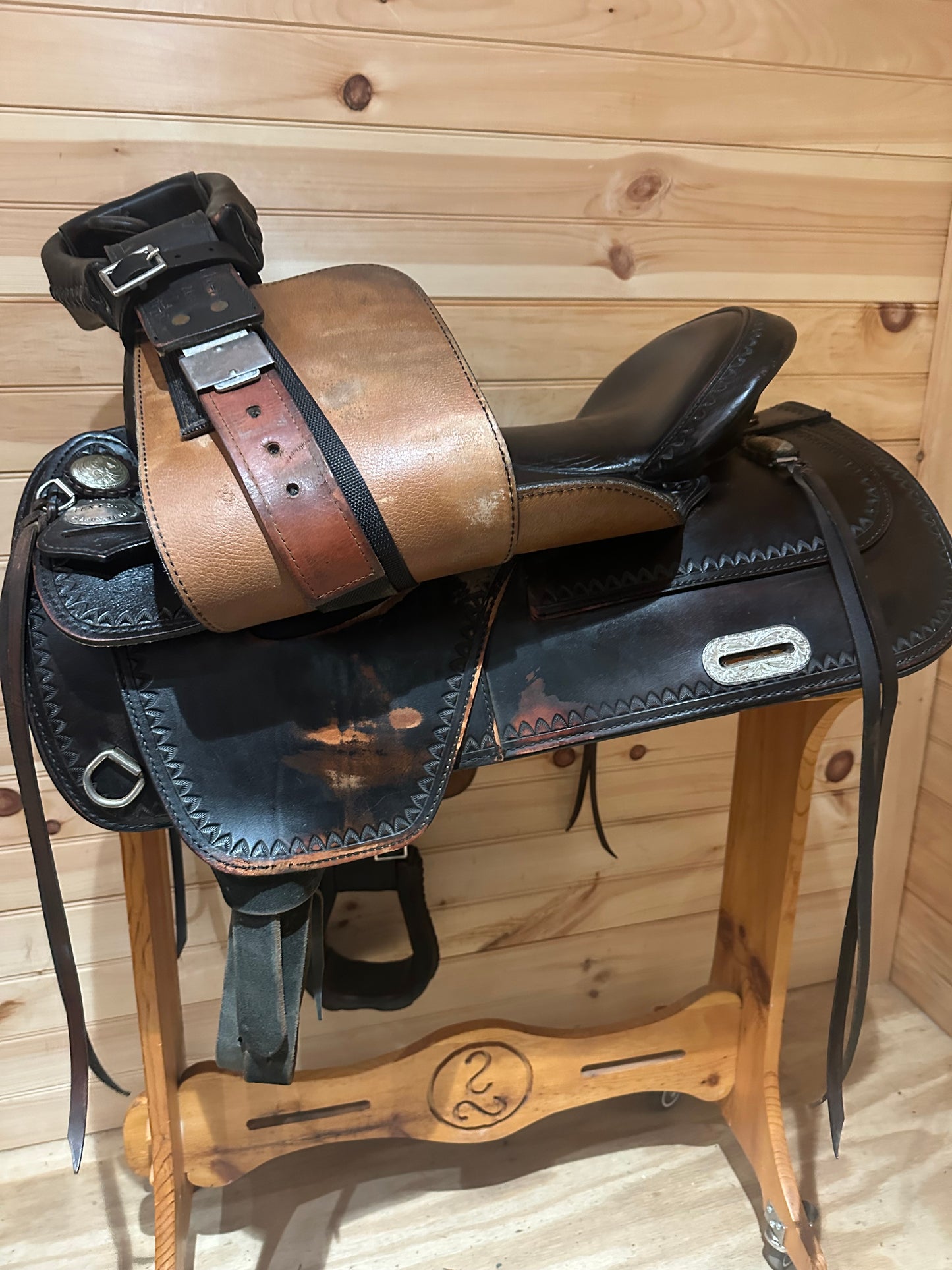 17” Tex Tan Hereford Tex-Flex Western Trail Saddle Model 08TF402B7