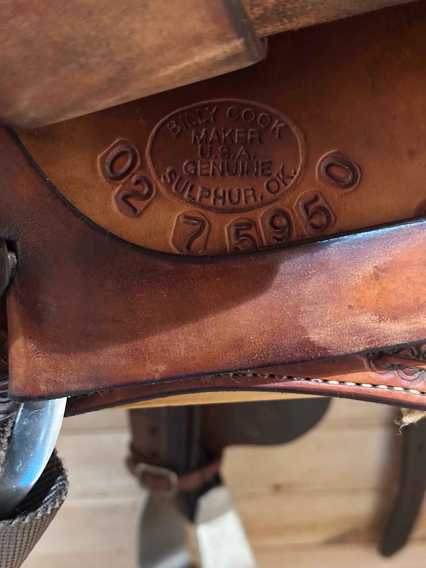 17” Billy Cook Maker Sulphur OK Reiner Western Saddle Model 6005