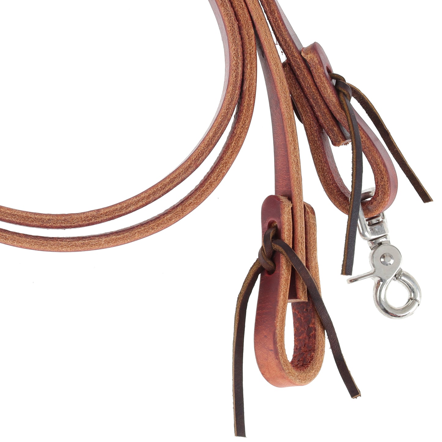 7' x 5/8" Harness Leather Roping Reins - Made in the USA