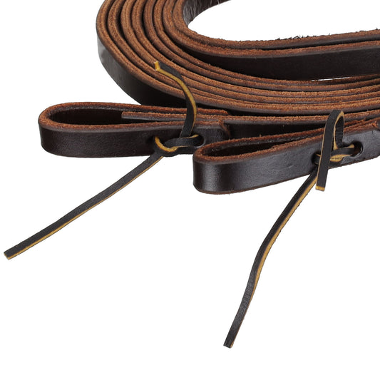 8' x 5/8" Dark Oil Premium Harness Leather Split Reins