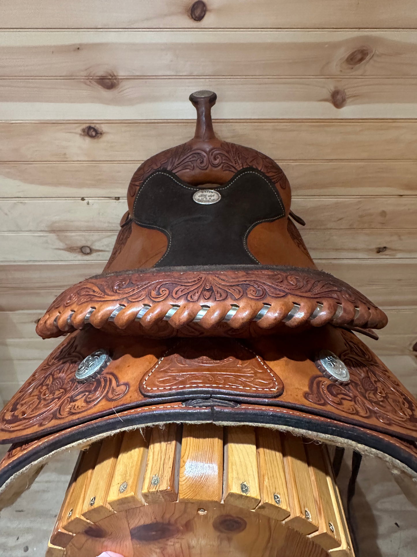 16.5” Billy Cook Maker Sulphur,OK Western Trail Saddle Model 8934