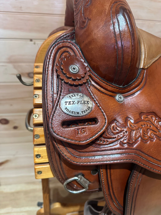 16” Tex Tan Tex-Flex Western Trail Saddle
