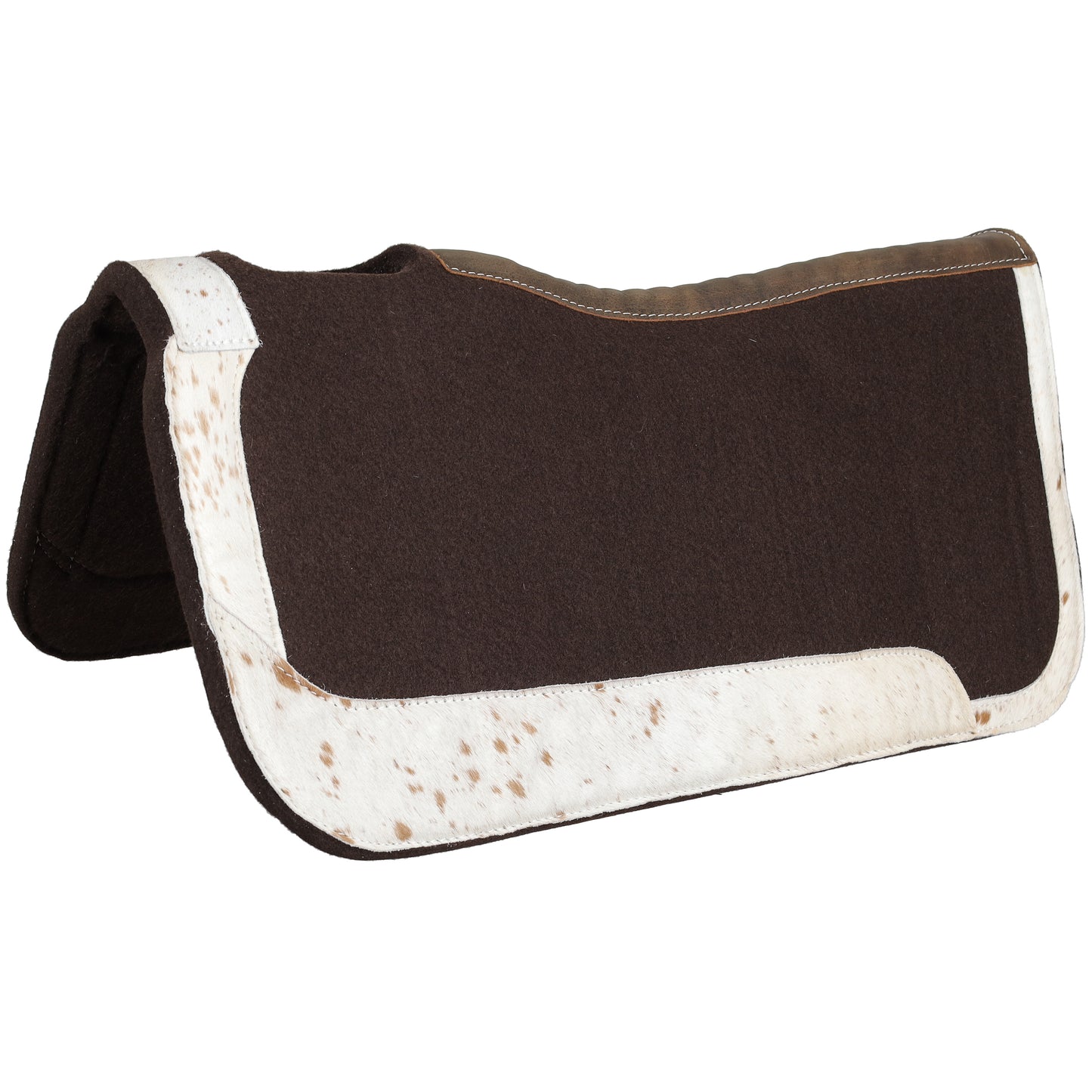 Showman 31" x 32" Speckled Hide Contoured Felt Saddle Pad