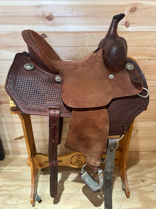 14.5” Dale Chavez Barrel Racing Western Saddle