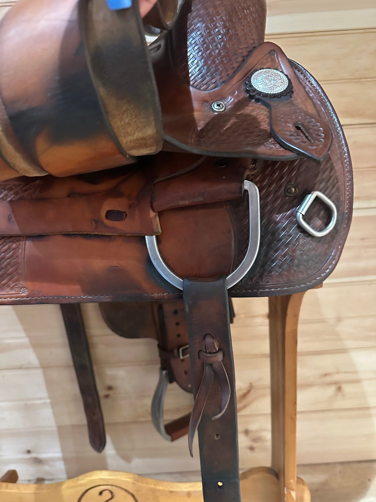 16” Crates A-Fork Slick seat Ranch Western Saddle Model 256