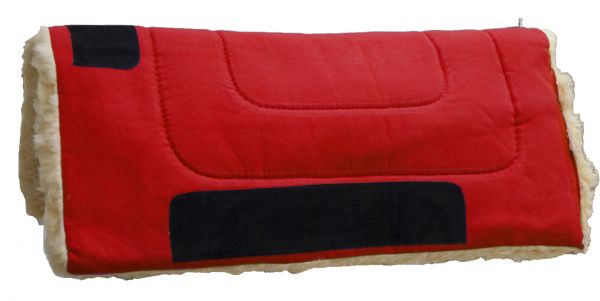 Pony Canvas Top 24" x 24" Fleece Western Saddle Pad