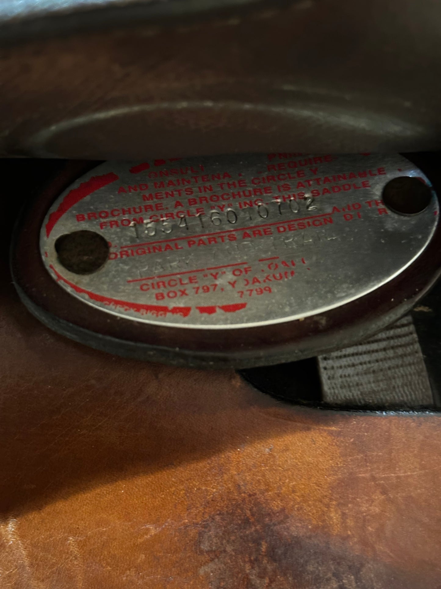 16” Circle Y Omaha Flex-Lite Western Trail Saddle Model 1554