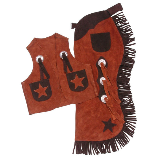 Tough1 Youth Vest & Chap Set with Stars