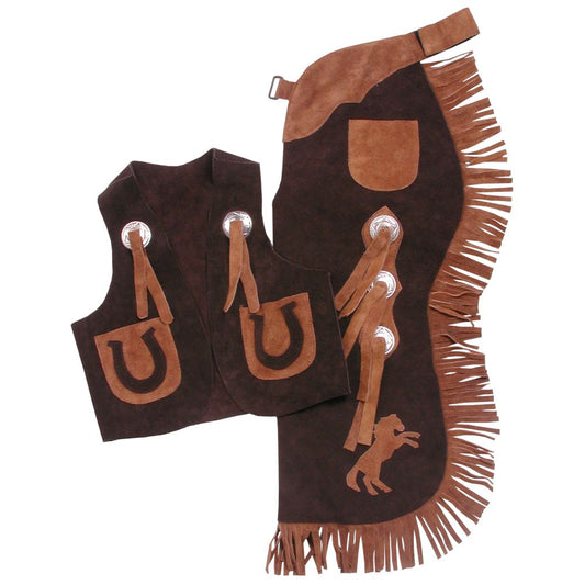 Tough1 Youth Vest & Chap Set with Horses