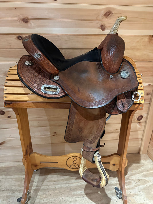 13.5” Circle Y Flex2 Kelly Kaminski Blaze Barrel Racing Saddle Model 1528