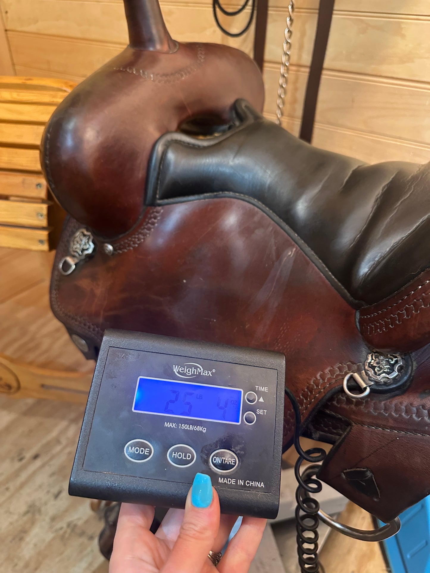 15” Circle Y Mule Black Mesa Flex2 Western Trail Saddle Model 2378