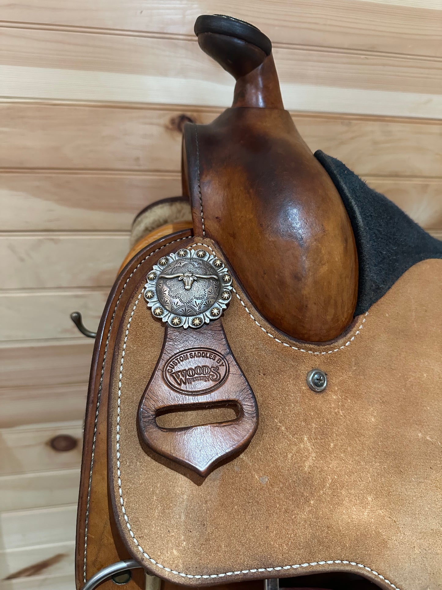 17” Woods’ Custom Western Work Training Saddle