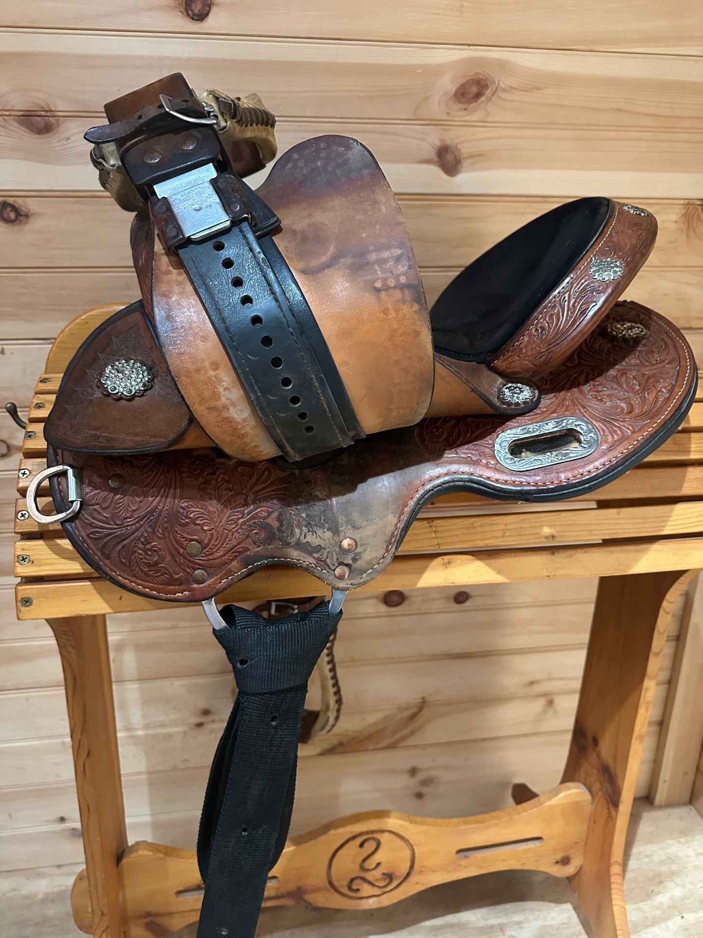 13.5” Circle Y Flex2 Kelly Kaminski Blaze Barrel Racing Saddle Model 1528