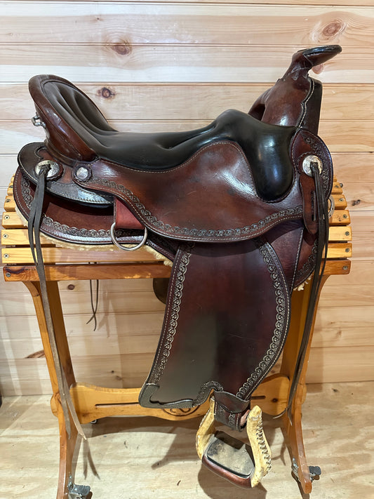 17” Ortho-Flex Caliente Western Trail Saddle