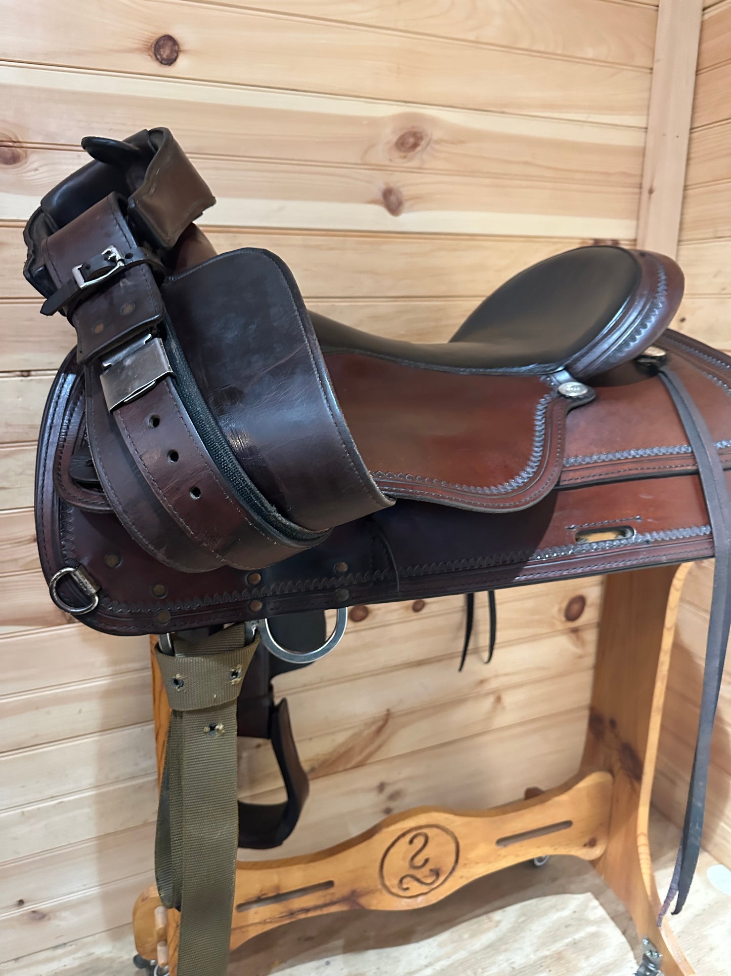 17” Circle Y Topeka Flex-Lite Western Trail Saddle Model 1551