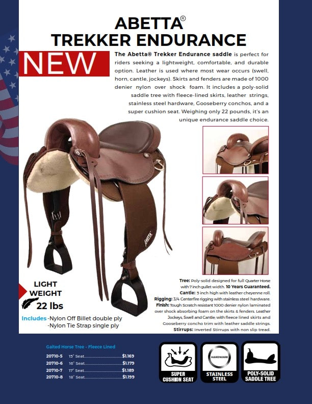 Abetta Trekker Trail Endurance Saddle 20710